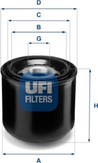 UFI 27.393.00 - Air Dryer Cartridge, compressed-air system xparts.lv