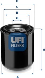 UFI 27.344.00 - Air Dryer Cartridge, compressed-air system xparts.lv