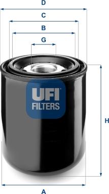 UFI 27.259.00 - Air Dryer Cartridge, compressed-air system xparts.lv