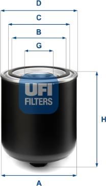 UFI 27.F30.00 - Gaisa filtrs xparts.lv
