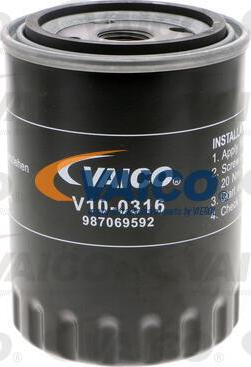 VAICO V10-0316 - Eļļas filtrs xparts.lv