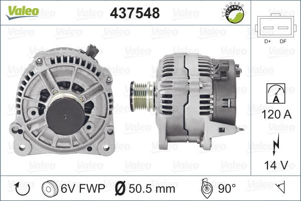 Valeo 437548 - Ģenerators xparts.lv