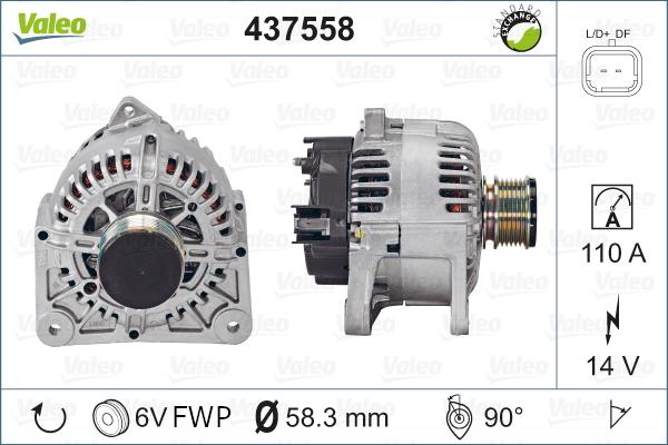 Valeo 437558 - Ģenerators xparts.lv