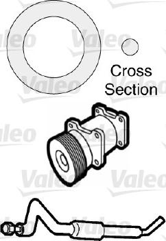 Valeo 509741 - Прокладка, трубопровод охлаждающей жидкости xparts.lv