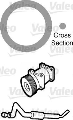 Valeo 509755 - Прокладка, трубопровод охлаждающей жидкости xparts.lv