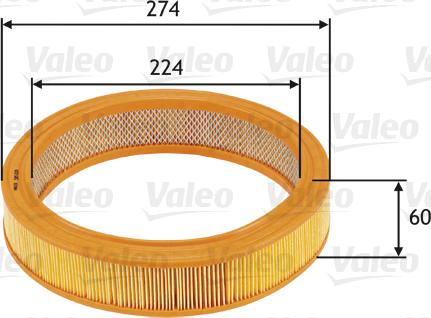 Valeo 585620 - Oro filtras xparts.lv