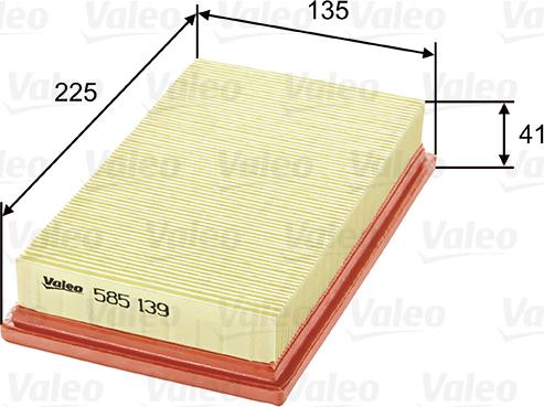 Valeo 585139 - Oro filtras xparts.lv