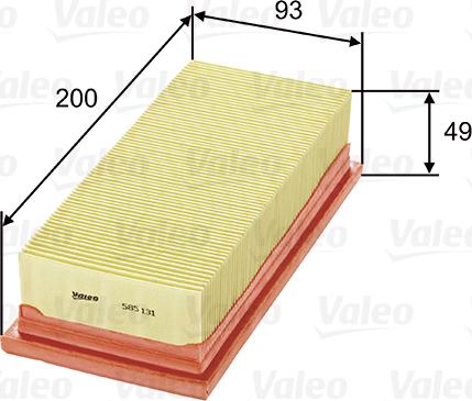 Valeo 585131 - Oro filtras xparts.lv