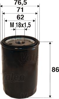 Valeo 586058 - Oil Filter xparts.lv