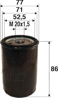 Valeo 586027 - Oil Filter xparts.lv