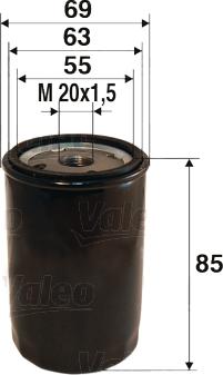 Valeo 586013 - Oil Filter xparts.lv