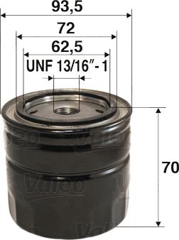 Valeo 586074 - Oil Filter xparts.lv