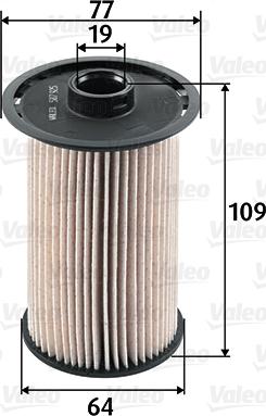 Valeo 587925 - Fuel filter xparts.lv