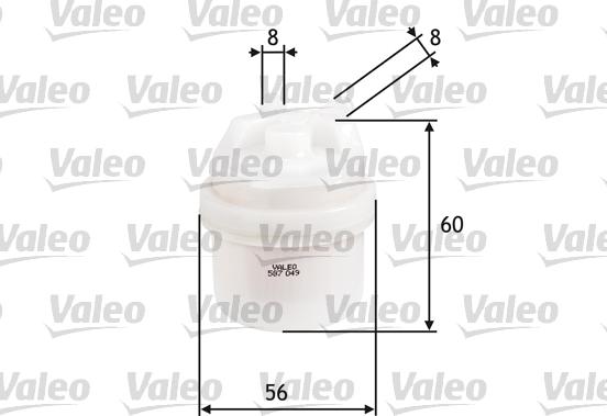 Valeo 587049 - Fuel filter xparts.lv
