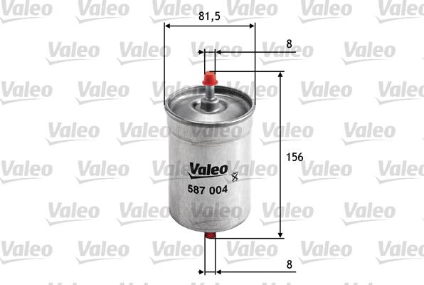 Valeo 587004 - Топливный фильтр xparts.lv