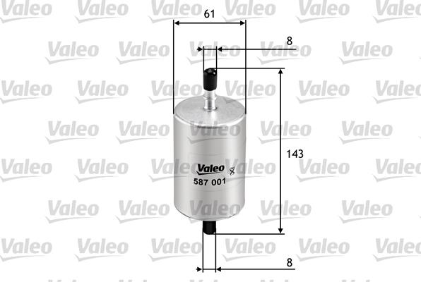 Valeo 587001 - Масляный фильтр xparts.lv