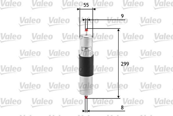 Valeo 587014 - Топливный фильтр xparts.lv