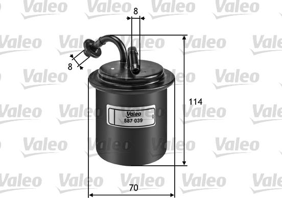 Valeo 587039 - Топливный фильтр xparts.lv