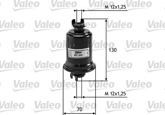 Valeo 587222 - Топливный фильтр xparts.lv