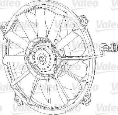 Valeo 696091 - Вентилятор, охлаждение двигателя xparts.lv