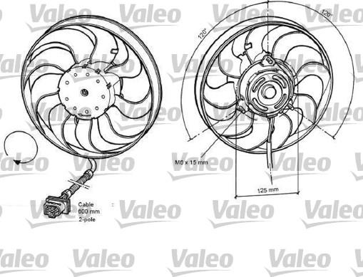 Valeo 696048 - Ventilators, Motora dzesēšanas sistēma xparts.lv