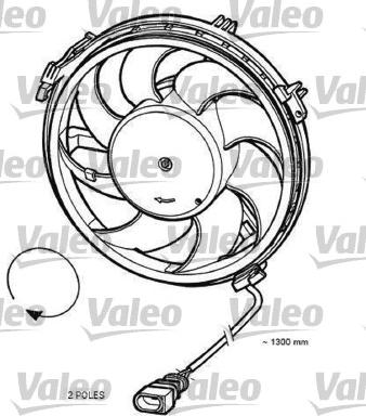 Valeo 696055 - Ventilators, Motora dzesēšanas sistēma xparts.lv