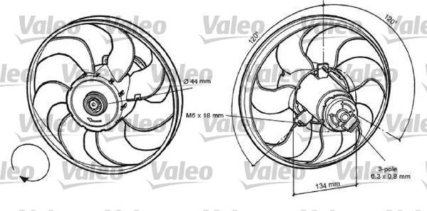 Valeo 696056 - Ventilators, Motora dzesēšanas sistēma xparts.lv