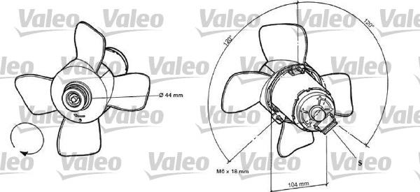 Valeo 696038 - Ventilators, Motora dzesēšanas sistēma xparts.lv