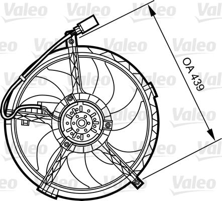 Valeo 696379 - Вентилятор, охлаждение двигателя xparts.lv