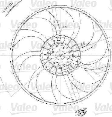 Valeo 698412 - Ventilators, Motora dzesēšanas sistēma xparts.lv