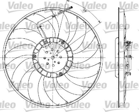 Valeo 698610 - Вентилятор, охлаждение двигателя xparts.lv
