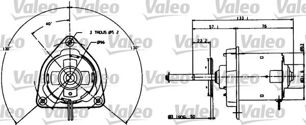 Valeo 698004 - Elektromotors, Dzes. sist. radiatora ventilators xparts.lv