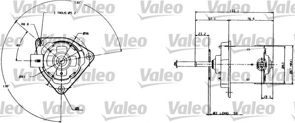 Valeo 698005 - Elektromotors, Dzes. sist. radiatora ventilators xparts.lv