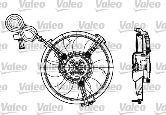 Valeo 698182 - Ventilators, Motora dzesēšanas sistēma xparts.lv