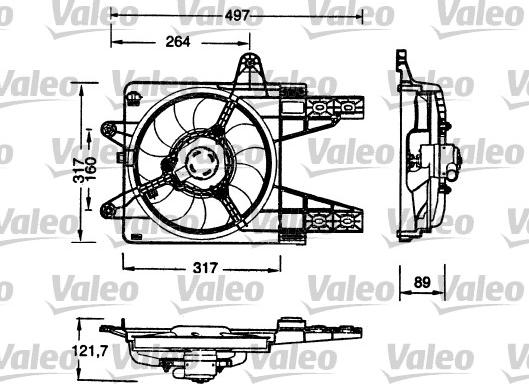 Valeo 698179 - Ventilators, Motora dzesēšanas sistēma xparts.lv