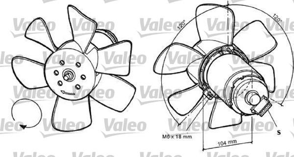 Valeo 698369 - Ventiliatorius, radiatoriaus xparts.lv