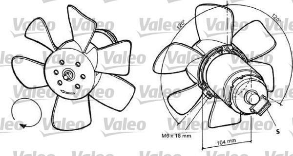 Valeo 698368 - Fan, radiator xparts.lv