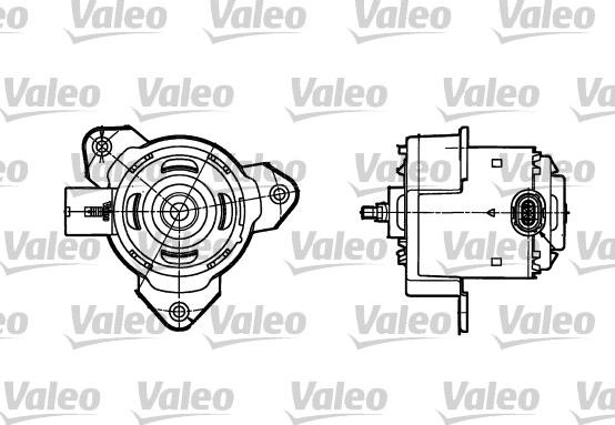Valeo 698302 - Elektromotors, Dzes. sist. radiatora ventilators xparts.lv