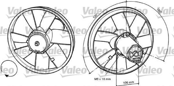 Valeo 698370 - Fan, radiator xparts.lv