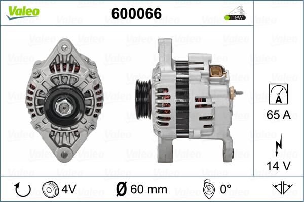 Valeo 600066 - Ģenerators xparts.lv