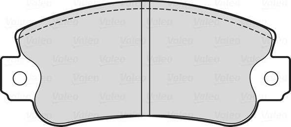 Valeo 601713 - Brake Pad Set, disc brake xparts.lv