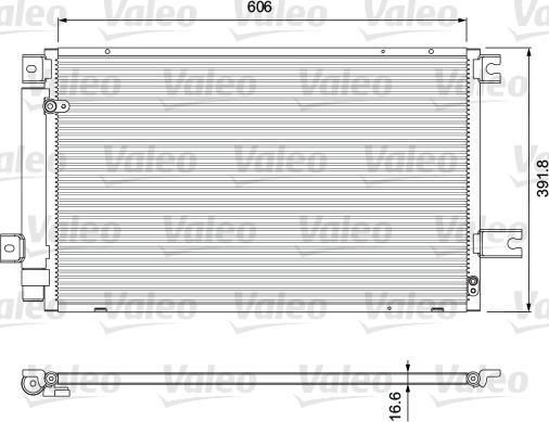 Valeo 814414 - Condenser, air conditioning xparts.lv