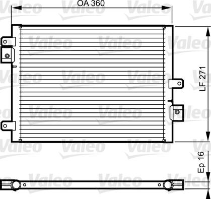 Valeo 814167 - Конденсатор кондиционера xparts.lv