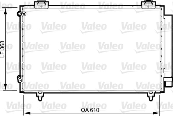 Valeo 814263 - Kondensators, Gaisa kond. sistēma xparts.lv