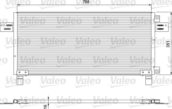 Valeo 815091 - Condenser, air conditioning xparts.lv
