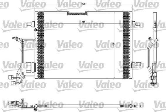 Valeo 816967 - Condenser, air conditioning xparts.lv