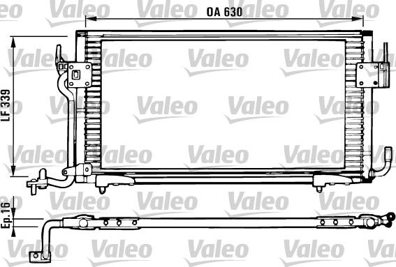 Valeo 816984 - Конденсатор кондиционера xparts.lv