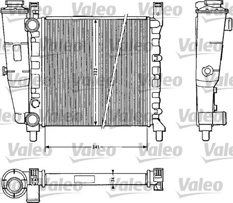Valeo 811 385 - Radiators, Motora dzesēšanas sistēma xparts.lv