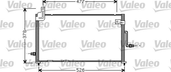 Valeo 818060 - Kondensators, Gaisa kond. sistēma xparts.lv