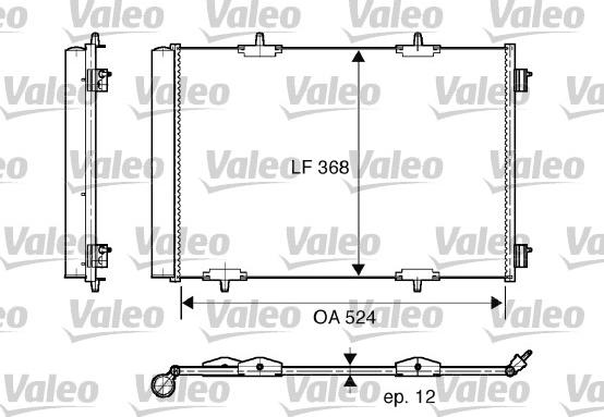 Valeo 818015 - Condenser, air conditioning xparts.lv
